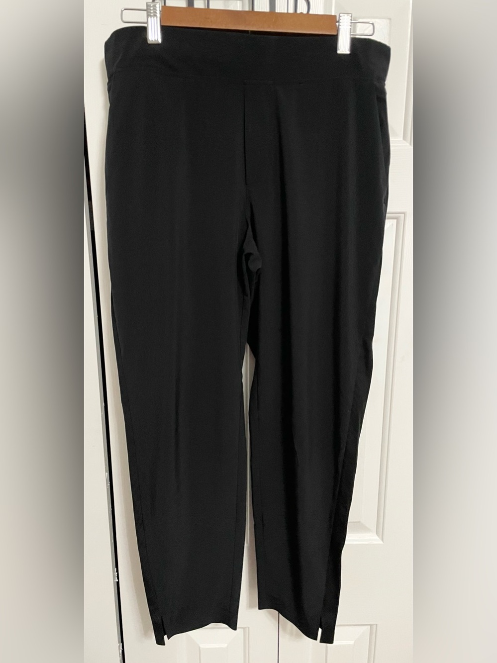 Athleta Black Straight-Leg Travel Pants